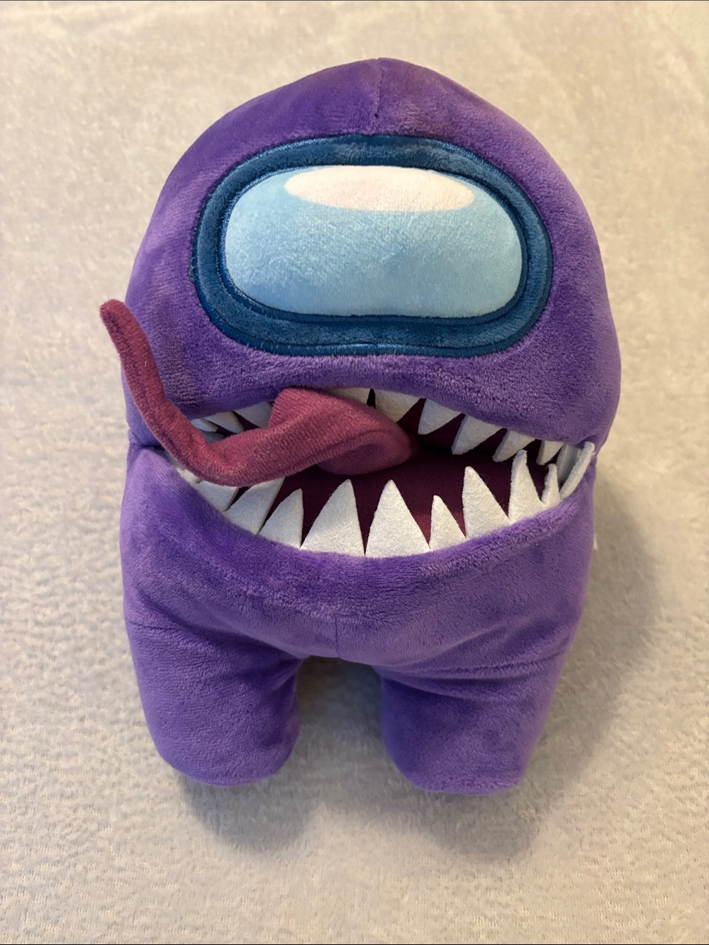 Toikido Among Us Impostor Purple Monster Posable Tongue Stuffed Toy Plush EUC